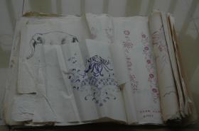 上海市豫园商城出售的绣花纸样（好几十种不重样的纸样）