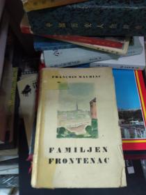 外文原版毛边 Familje frontenac