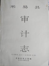 米易县审计志（1983.12—1990.12)