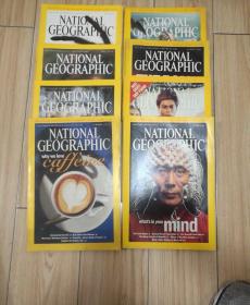 原版美国《美国国家地理杂志》2003年2本、2004年8本、2005年8本、2006年9本、2007年10本、2008年2本  (共39册不重复) 39本合售