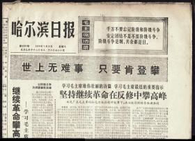 报纸-1976年1月3日《哈尔滨日报》   4开4版