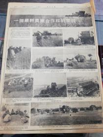 【报纸】河南日报  1954年6月22日【为建设社会主义社会而奋斗的宪法】【郑州市归国华侨工人拥护宪法草案】【青年团河南省委员会通知各级团委动员组织全省青年学习讨论宪法草案】【黄河防汛总指挥部正式恢复办公】【中共新乡市委工业部和市工会联合会举办的技术革新展览会开幕】【志愿军各部队指战员拥护宪法草案】【一个机耕农业合作社的麦收，有照片】