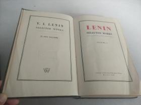 1947年外文原版《LENIN》一二两厚册