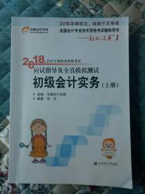 初级会计职称2018教材东奥轻松过关1《2018年会计专业技术资格考试应试指导及全真模拟测试》初级会计实务（上下册）