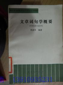 文章词句学概要（供财经类专业使用）