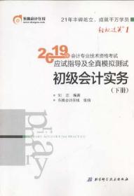 轻松过关1 .2019年会计专业技术资格考试应试指导及全真模拟测试 初级会计实务(上下册)