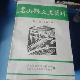 《名山县文史资料》第七缉(水利专辑)