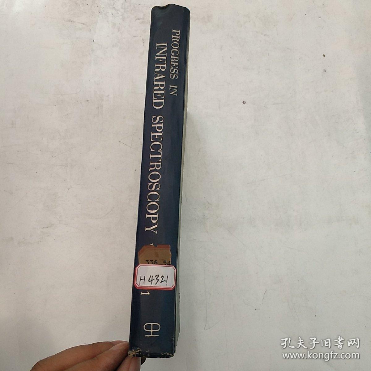 progress in infrared spectroscopy volume 1（H4321）