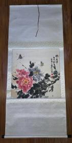 保真国画：彭京立(中央书画院院士、新加坡共和国之新神州艺术院高级名誉院士）醉春晖 /SH002