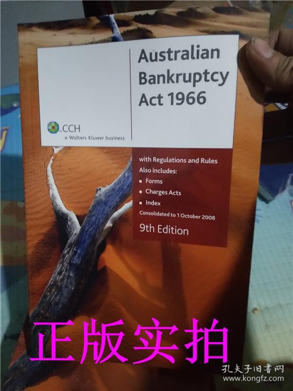 正版！Australian bankruptcy act19661966年澳大利亚破产法案