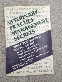 Veterinary Practice Management Secrets 獸醫(yī)執(zhí)業(yè)管理秘密