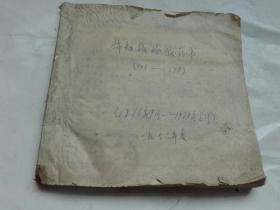 【1976年-1977年】棉短绒检验证书【001--179】一厚册.带语录