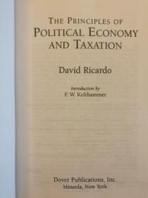 The Principles of Political Economy and Taxation（进口原版，实拍书影，现货）