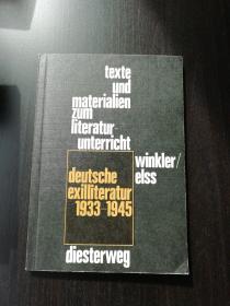 Deutsche Exilliteratur 1933-1945. Texte und Materialien zum Literaturunterricht Herausgegeben vonAndreas Winkler 德语原版