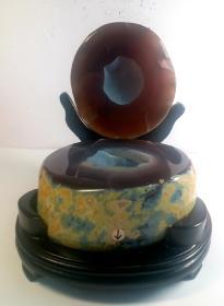 纯天然水晶聚宝盆: 净:直径15cm,高6cm，重2149克。天然水晶精品，保真。！！！