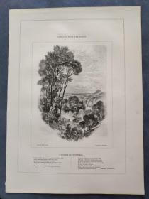 1849年 木口木刻 木版画 （正背印刷）之004号 0605