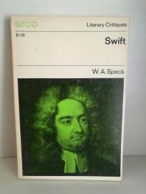 乔纳森·斯威夫特文学研究 Swift by W.A.Speck（经典）英文原版书