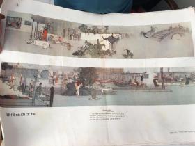 上海历史教学挂图---清代丝织工场