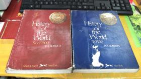 History of the World  Since 1500 + To 1500 (2本合售）