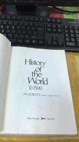 History of the World  Since 1500 + To 1500 (2本合售）