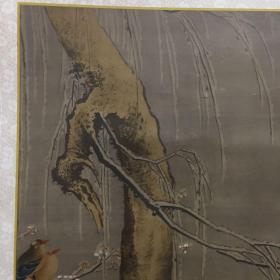 故宫博物院80年代出版明代画作(12）画芯高60公分 宽36公分