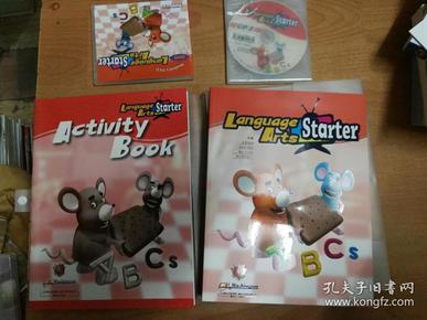 语言艺术= Language Arts. 基础册（包括学生课本，练习册，3张CD，一张DVD 带原装塑料盒）英语课学前教育教材