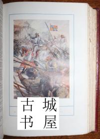 珍本《威廉·沙克斯佩雷的作品》G. Demain Hammond彩色插图 ，约1920年伦敦出版，精装