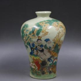 粉彩八仙人物花瓶 酒瓶 家居摆设 文房用品 艺术品