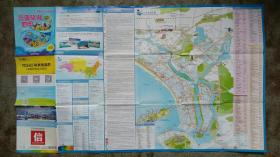 旧地图-三亚旅游地图(2017年8月)2开85品