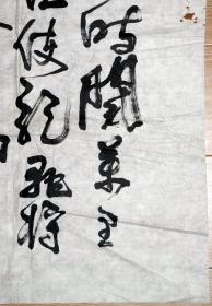 山东省济南市政府办公厅秘书长◆赵梅生《毛笔书法》宣纸旧软片2幅◆当代名人书法原作。