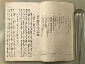 筒子页石印本《磁县共产党奋斗简史》1947年七月一日中共磁县县委会编印！封面套色毛主席像精美！！！全书目录如下：