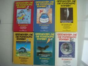 GESCHICHTEN, DIE DIE FORSCHUNG SCHREIBT (Ein Lesebuch Heausgegeben von Karl-Heinz Preuß und Rolf H. Simen) 德文原版插图本 全6册 精装小16开 除第一册，余内含许多幽默插画，内容好.藏本惜售