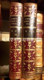 【签名ANDY GRIEVE装帧】全皮精装/烫金书脊书名/书顶刷金/毛边大卫 林赛《诗集》THE POETICAL WORKS OF SIR DAVID LYNDSAY OF THE MOUNT, LZON KING OF ARMS