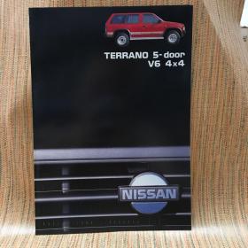 1990年 日产 尼桑 TERRANO 4x4 5门SUV NISSAN 汽车 样本 宣传册 目录
