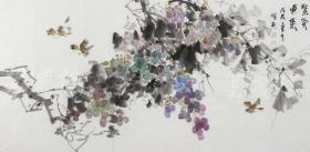 画家 徐彬 2018年水墨画作品《紫气东来》一幅（纸本软片，约4.3平尺，钤印：徐彬画印）HXTX111459