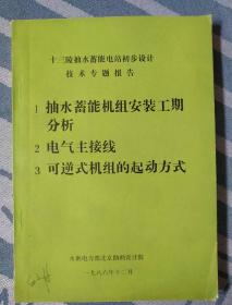 十三陵抽水蓄能电站初步设计报告