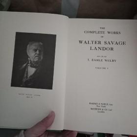 正版现货 外文原版 THE Complete Works of Walter Savage Landor