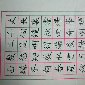 江苏泗阳县卞守明硬笔书法1件