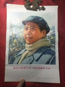 **宣传画毛泽东：油画 浙江工农兵美术大学革委会供稿.1969年浙江版年8开