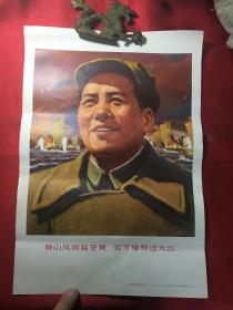 **宣传画毛泽东：油画 浙江工农兵美术大学革委会供稿1969年浙江版年8开,