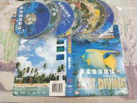 DVD 浪漫海洋风情（12碟合售）(加勒比海篇、马尔地夫 澳洲大堡礁等）本片DVD 背景音乐可做两种切换选择：流行音乐/古典交响曲