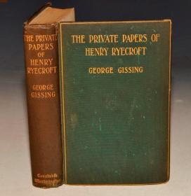 1903年George Gissing : The Private Papers of Henry Ryecroft  乔治•吉辛《四季随笔》初刻善本 一版一印 极其珍贵