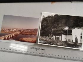 1986歙县太平桥，县城全景+摄影家凌军摄影的《太白楼》