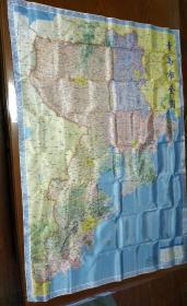 青岛市城区地图，青岛市全地图。(丝艺地图)。二幅合售。C48。