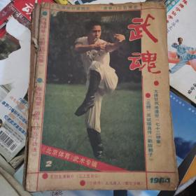 《武魂》杂志（武术类。1983年1、1984年2、1985年第1期、1986年第1、4、5、6期、1987年第1、1、2、3、4、6期、1988年第2、4、6期、1989年第1、2、4、5、5期。品相不一，一部分很旧。可全购，也可分购。每本30元）