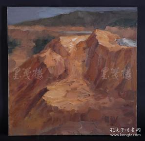 江西省美协会员、新余美协会员 杨宇星油画作品《黄土高坡》一幅 已绷框（尺寸80cm*80cm；作品由《中国美术市场报》直接得自于艺术家本人） HXTX100418