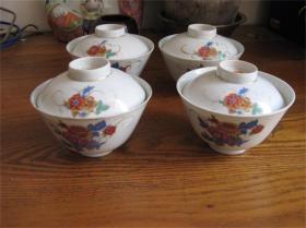 景德镇工业合作社瓷器小碗老盖碗茶碗酒碗汤碗收藏品包老保真稀少