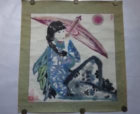 【保真】名家字画---陕西---傅博（在似与不似之间）国画人物｛可商议交流｝