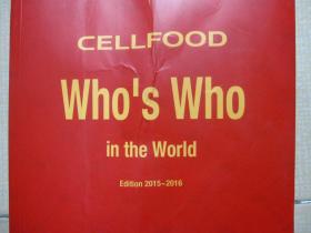 CELLFOOD Who’s who in the World Edition 2015-2016