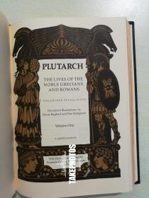 the lives of the noble grecians and romans《希腊罗马十二名人传》普鲁塔克 plutarch 史学经典 franklin library 1979年出版 25周年版 西方世界伟大名著系列丛书 真皮精装 全四卷 德赖登 Dryden 经典英译本